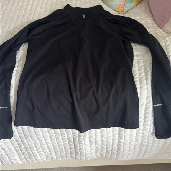 Nike Black Quarter-Zip Pullover with White Accents - Picture 5 of 5